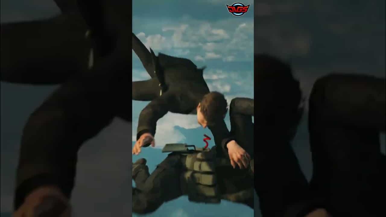 007 First Light is Pure James Bond Action!! Mid Air Fight for a Ride: Freefall Grappling #shorts