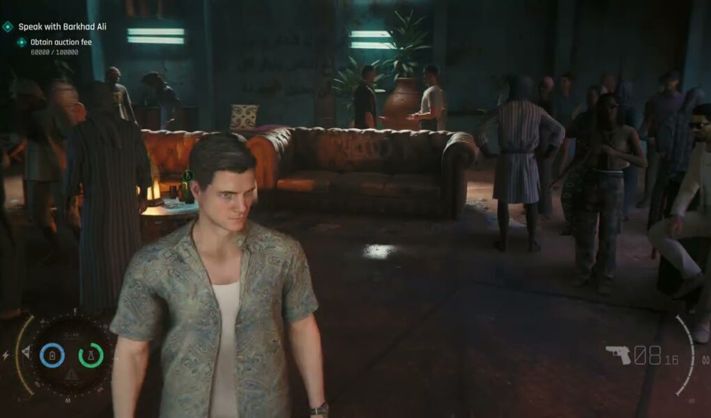 007 First Light – The Past Never Dies: Fight Pit: James Bond Talks To Creme Colored Suit NPC