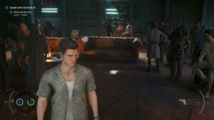 007 First Light – The Past Never Dies: Fight Pit: James Bond Talks To Creme Colored Suit NPC