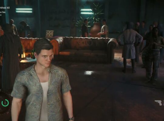 007 First Light – The Past Never Dies: Fight Pit: James Bond Talks To Creme Colored Suit NPC