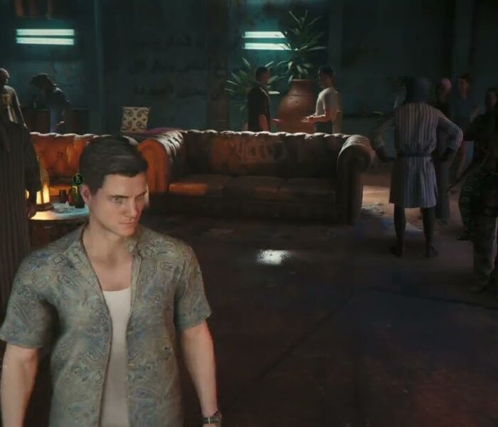 007 First Light – The Past Never Dies: Fight Pit: James Bond Talks To Creme Colored Suit NPC