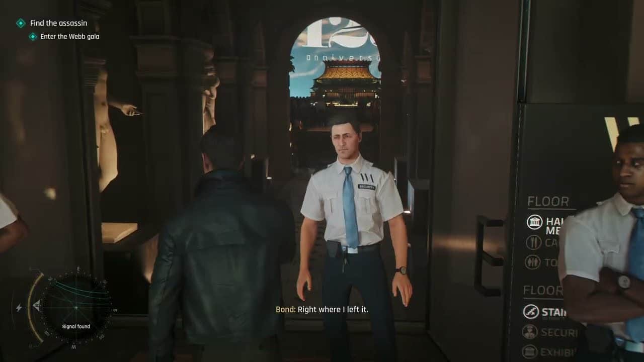 007 First Light – Uninvited: Enter Gala Entrance: Pickpocket Gala Invitation | Q watch Gameplay