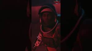 Aphelion – Astronaut Meets Crystal Entity: Cave’s Red Light Unleashes Spiky Formations! #shorts