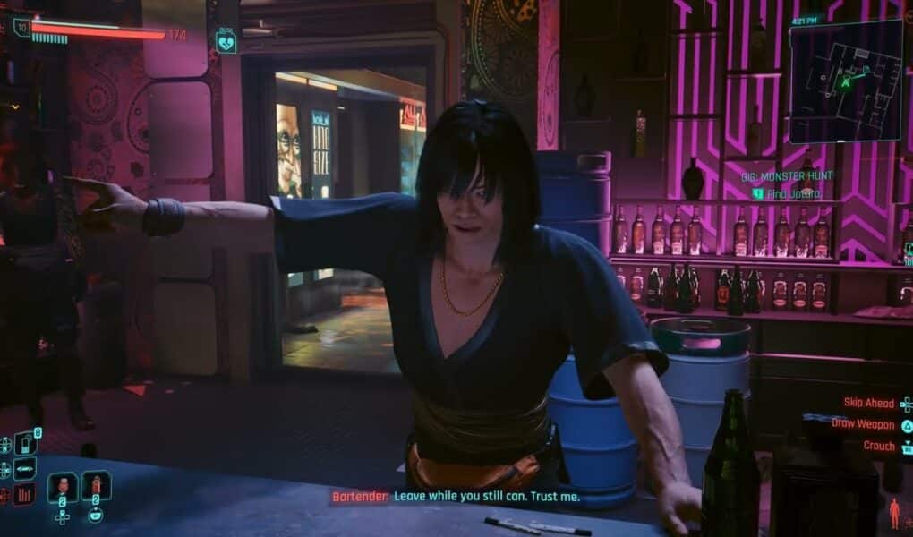 Cyberpunk 2077 – Gig: Monster Hunt: Find and Neutralize Jotaro | Leave The Club | PS5 Pro