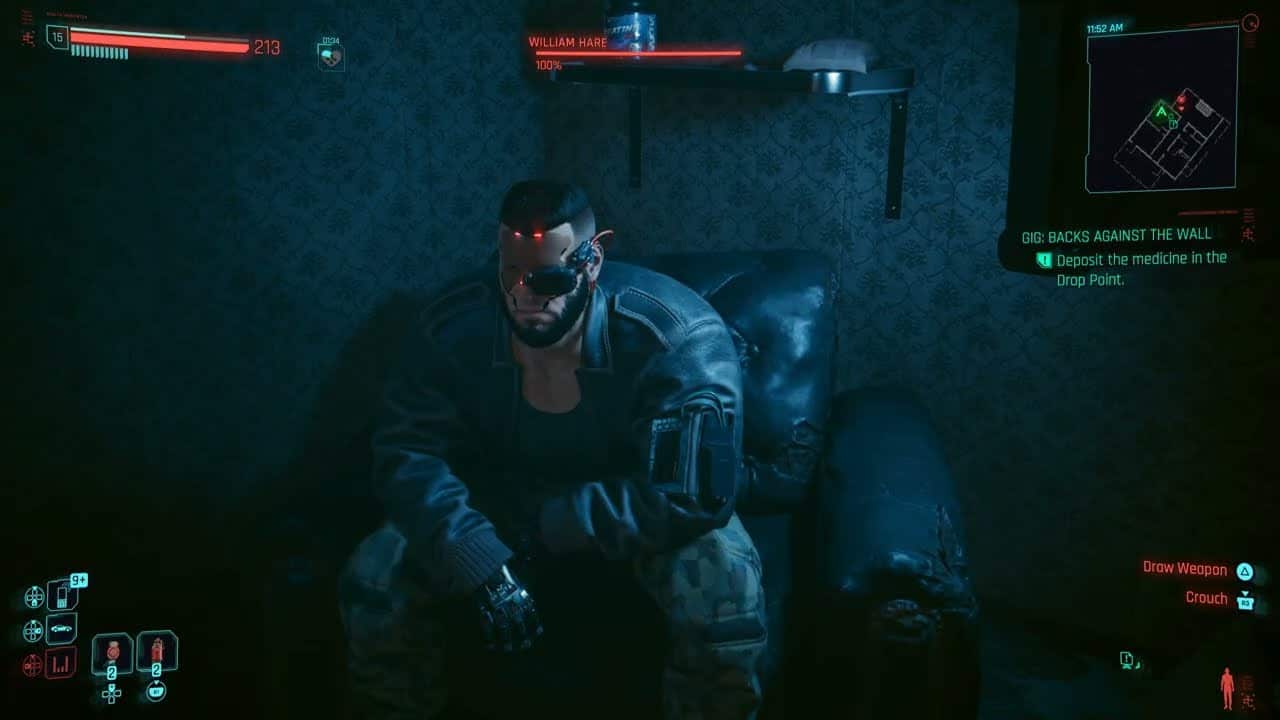 Cyberpunk 2077 – Gig: Backs Against The Wall: Find Stolen Medicine | Talk to William Hare | PS5 Pro