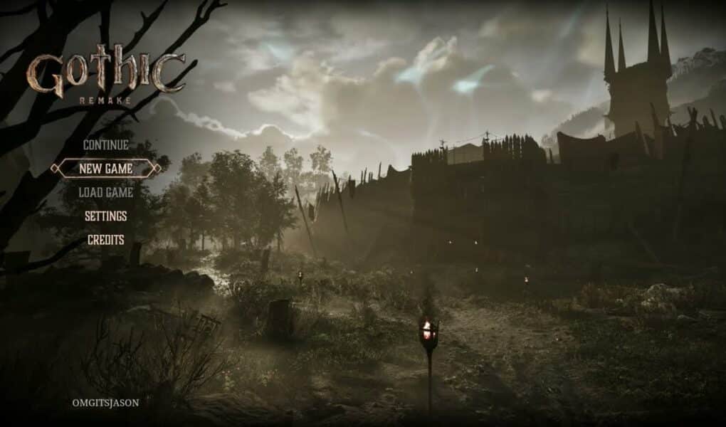 Gothic Remake – Default Settings: Game, Display, Graphics, Sound, Controls (Mapping) Accessibility