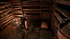 Gothic Remake – Chapter 1 Old Camp: Free Bed (Past Time/Sleep) Supply Chest (Ham) Near Guy’s Hut