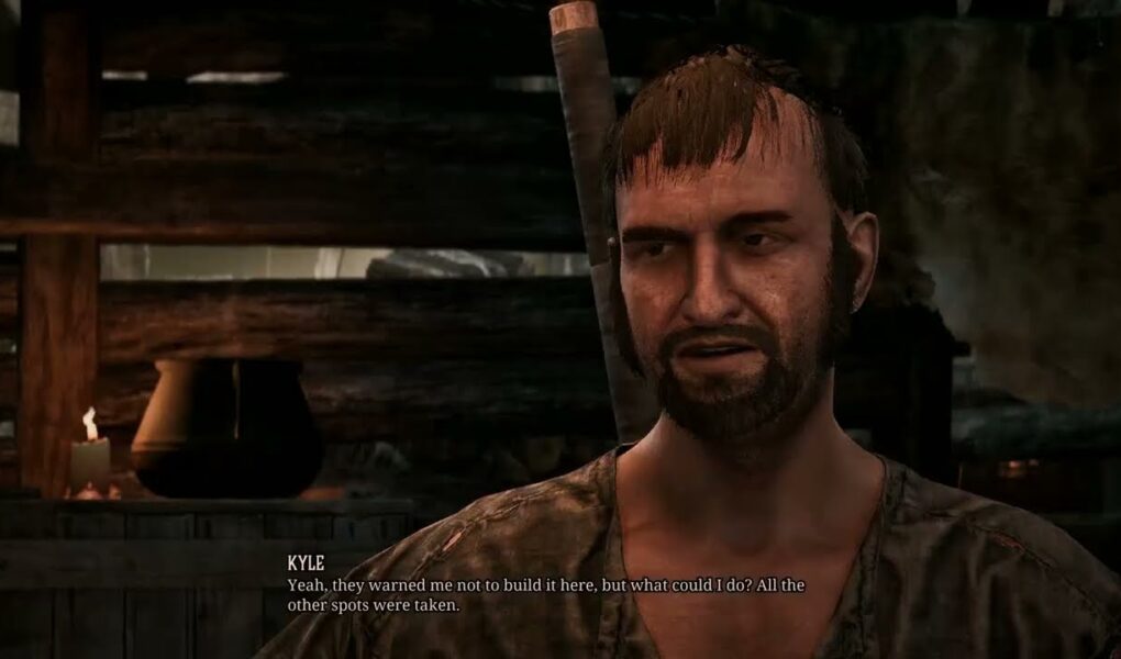 Gothic Remake – Chapter 1 Kyle Gets Angry When Hero Walks Through His Hut “What’s Your Problem?”