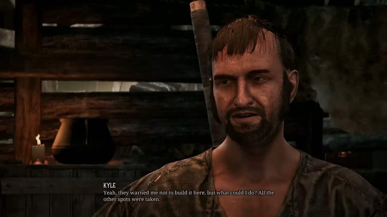 Gothic Remake – Chapter 1 Kyle Gets Angry When Hero Walks Through His Hut “What’s Your Problem?”