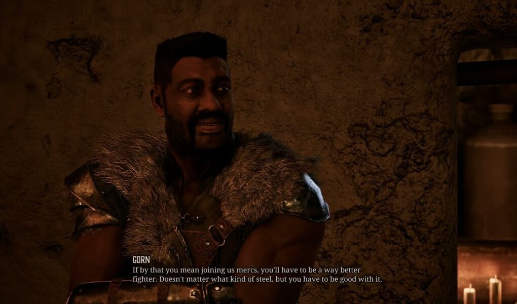 Gothic Remake – Chapter 1 New Camp: A Roof Over My Head: Meet Gorn | Dialogue Tree Gameplay