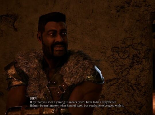 Gothic Remake – Chapter 1 New Camp: A Roof Over My Head: Meet Gorn | Dialogue Tree Gameplay