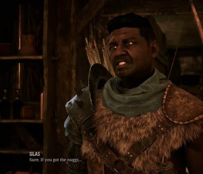 Gothic Remake – Chapter 1 New Camp: Explore The Tavern on The Lake: Talk with Silas
