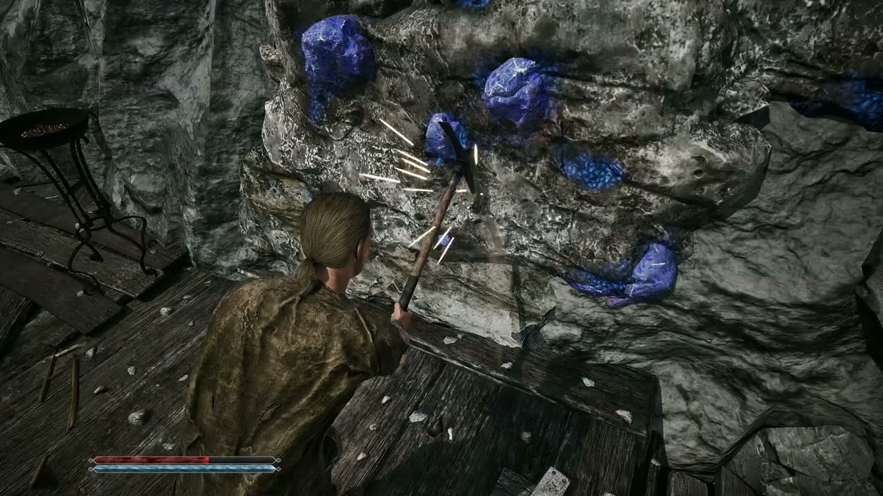 Gothic Remake – Chapter 1 The Free Mines: You Can Mine Ore Nuggets with a Pickaxe