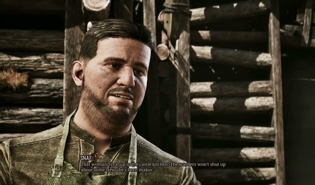 Gothic Remake – Chapter 2 Old Camp: Double Double: Talk to Snap “You Want Me To Get Her Recipe?”