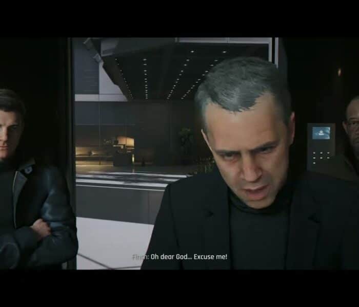 007 First Light – Knightfall: Talk with Roger Finch On Elevator “Oh My Something You Eat?” Cutscene