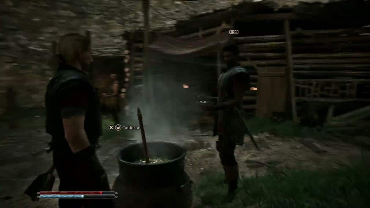 Gothic Remake – Chapter 2 Old Camp: Use Cauldron To Craft Meatbug Ragout