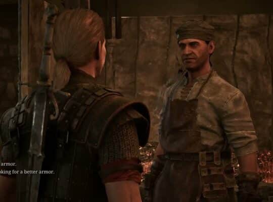 Gothic Remake – Chapter 3 Joining The Warders: Pick Up Your Warder’s Armor and Sword From Stone