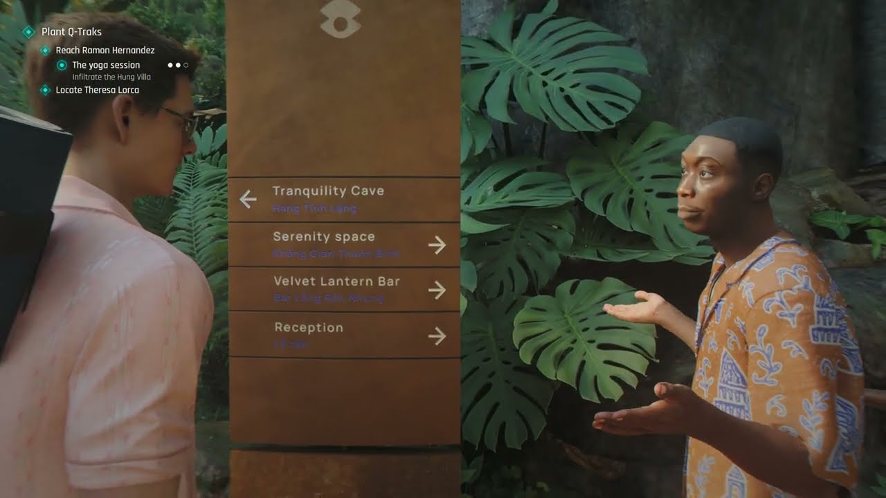 007 First Light – Time To Die: The Yoga Session: Locate Roman Hernandez: Find Yoga Mat | Hung Villa