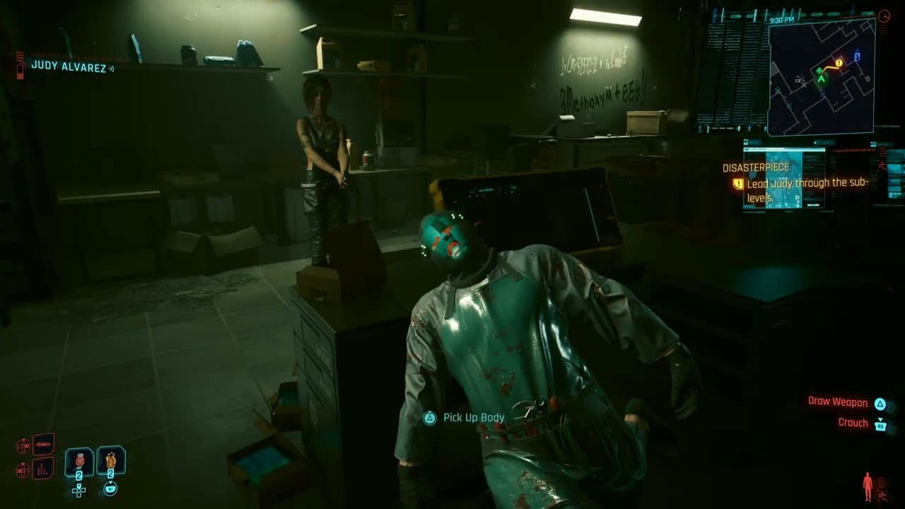 Cyberpunk 2077 – Disasterpiece: Ride with Judy | Find Evelyn In Sub levels Gameplay | PS5 Pro