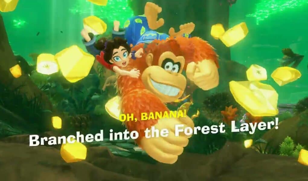 Donkey Kong Bananza – Center of The Divide SL 400: Take Other Branching Path | Enter Forest Layer