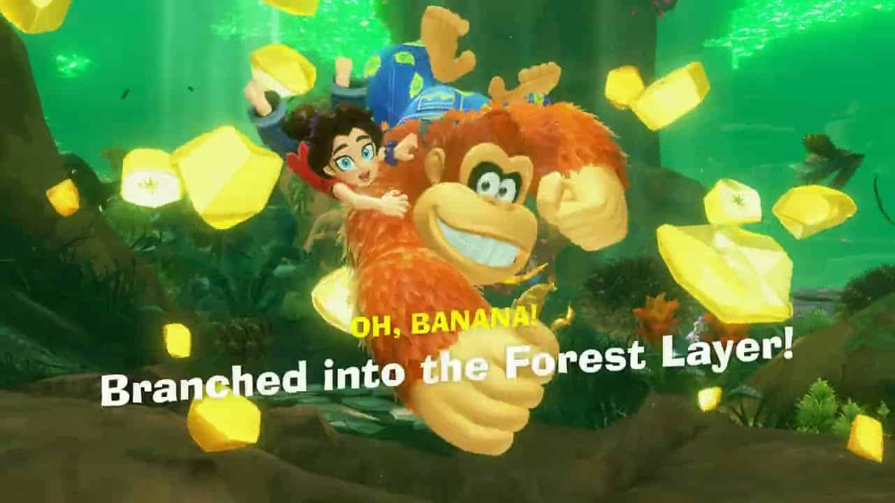 Donkey Kong Bananza – Center of The Divide SL 400: Take Other Branching Path | Enter Forest Layer