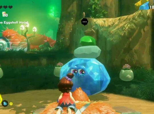Donkey Kong Bananza – Forest Layer SL600: Reach Bellhop Burb: Pauline Talks to DK at Getaway