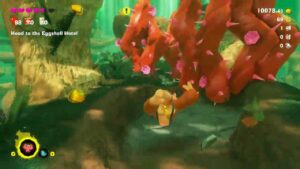 Donkey Kong Bananza – Forest Layer SL600: Talk with NPCs Reach Back Leap Point | Masticatoids