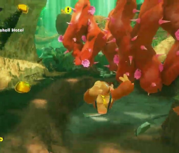 Donkey Kong Bananza – Forest Layer SL600: Talk with NPCs Reach Back Leap Point | Masticatoids