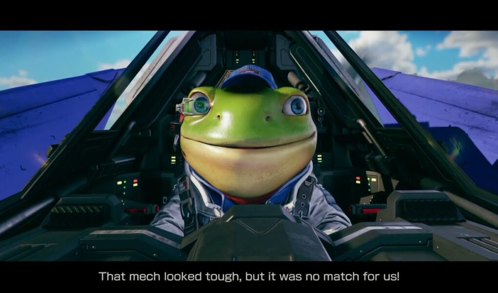Star Fox – Corneria: Slippy Toad “That Mech Looked Touch” Cutscene | Corneria Mission Report | NS2
