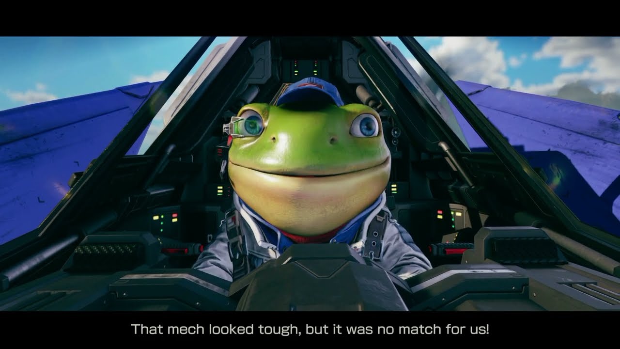 Star Fox – Corneria: Slippy Toad “That Mech Looked Touch” Cutscene | Corneria Mission Report | NS2