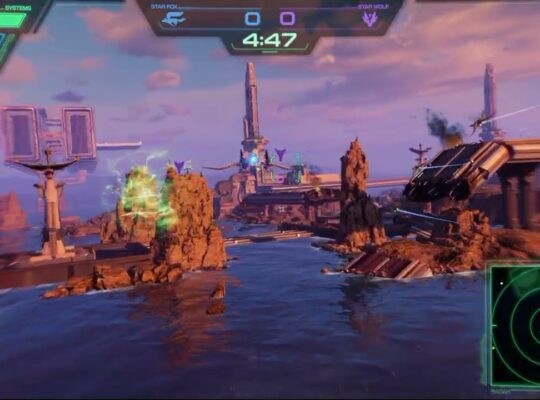 Star Fox – Battle Mode (Online) Corneria Battle For The Bay: Capture Satellite Towers Gameplay