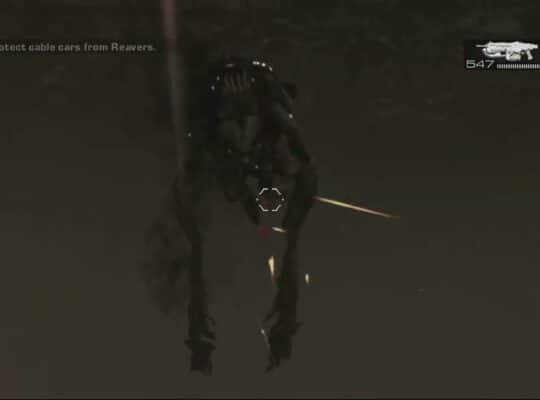 Gears of War 2 – Act 4: Defend The Cable Car Against The Locust Reavers Attack Gameplay Sequence