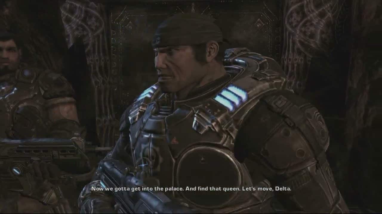 Gears of War 2 – Act 4: Marcus “Welcome Back To Delta” Cole Train and Baird Reunite Cutscene