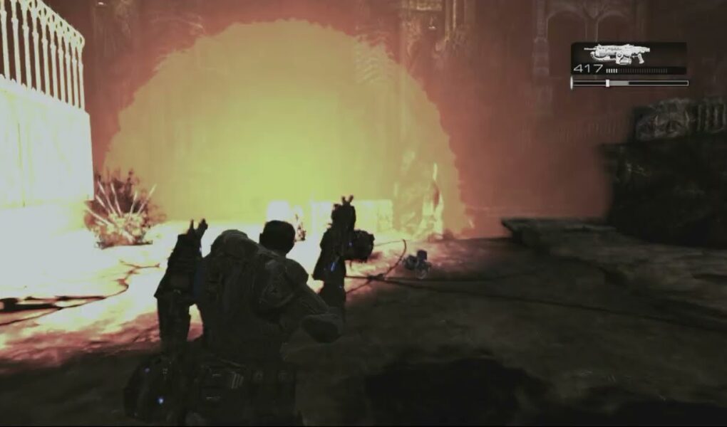 Gears of War 2 – Act 4: Defend Jack at The Beacon Site | Grindlifts Arrive Sequence | Slay Reavers