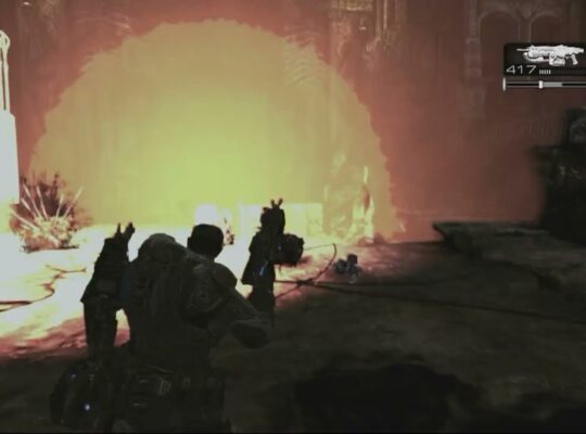 Gears of War 2 – Act 4: Defend Jack at The Beacon Site | Grindlifts Arrive Sequence | Slay Reavers