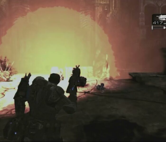 Gears of War 2 – Act 4: Defend Jack at The Beacon Site | Grindlifts Arrive Sequence | Slay Reavers