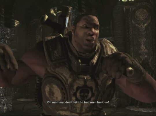 Gears of War 2 – Act 4: Cole Train Grabs Mic Tells Queen Myrrah Off | Adam Fenix Message Cutscene