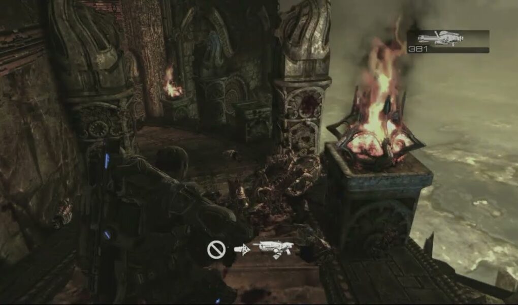 Gears of War 2 – Act 4: Make Your Way Toward The Bottom of The Palace: Mulcher Theron Guards, Kantus