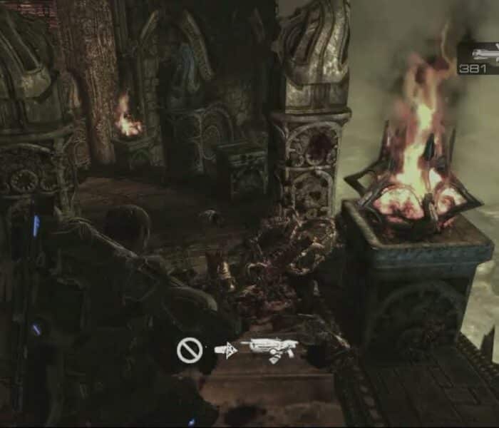 Gears of War 2 – Act 4: Make Your Way Toward The Bottom of The Palace: Mulcher Theron Guards, Kantus