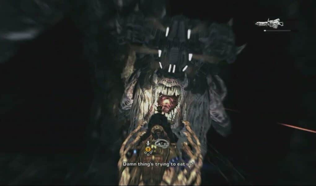 Gears of War 2 – Act 4: Talk with Gears Cutscene | Fend Off The Hydra While Cole Looks For An Exit
