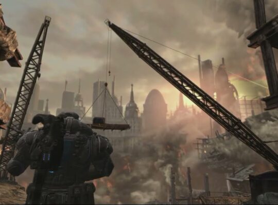 Gears of War 2 – Act 5: Proceed Through Cooper Street | Garage Choice | Reach Sink Hole Gameplay