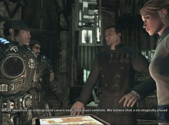 Gears of War 2 – Act 5: Delta Squad Meets with Anya Stroud and Richard Prescott Cutscene
