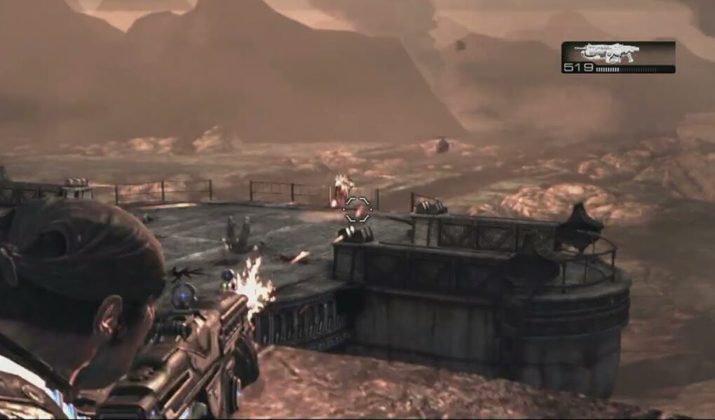 Gears of War 2 – Act 5: Clear The Landing Platform of Enemy Forces | Move To The West Gate Gameplay