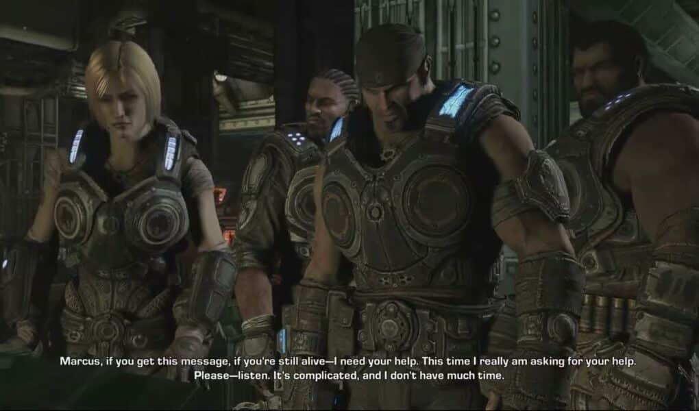 Gears of War 3 – Act 1: Adam Fenix “Solution To Lambent Problem” Message | Marcus Fenix Cutscene