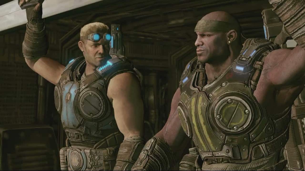Gears of War 3 – Act 1: “One Hour Earlier” Cole, Baird, Carmine and Sam Hanover Arrival Cutscene