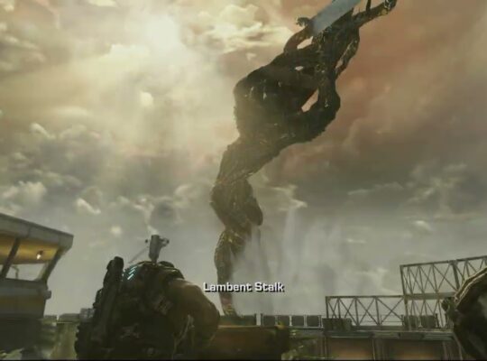 Gears of War 3 – Act 1: Reach Chairman Prescott | Put Out The Fires | Deck Lambent Fight Gameplay