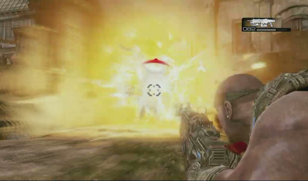 Gears of War 3 – Act 1: Find Shopping Center: Clear Parking Lot of Lambent Locust Gameplay
