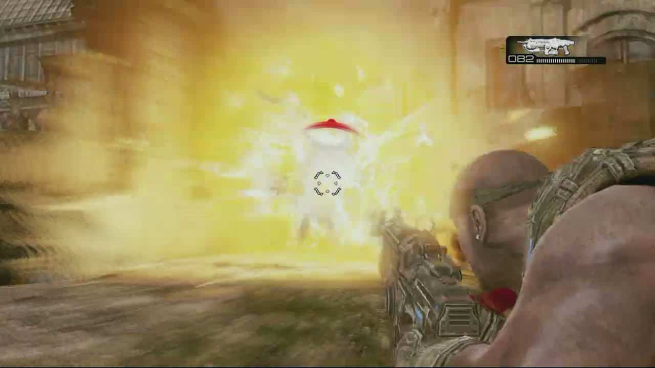 Gears of War 3 – Act 1: Find Shopping Center: Clear Parking Lot of Lambent Locust Gameplay