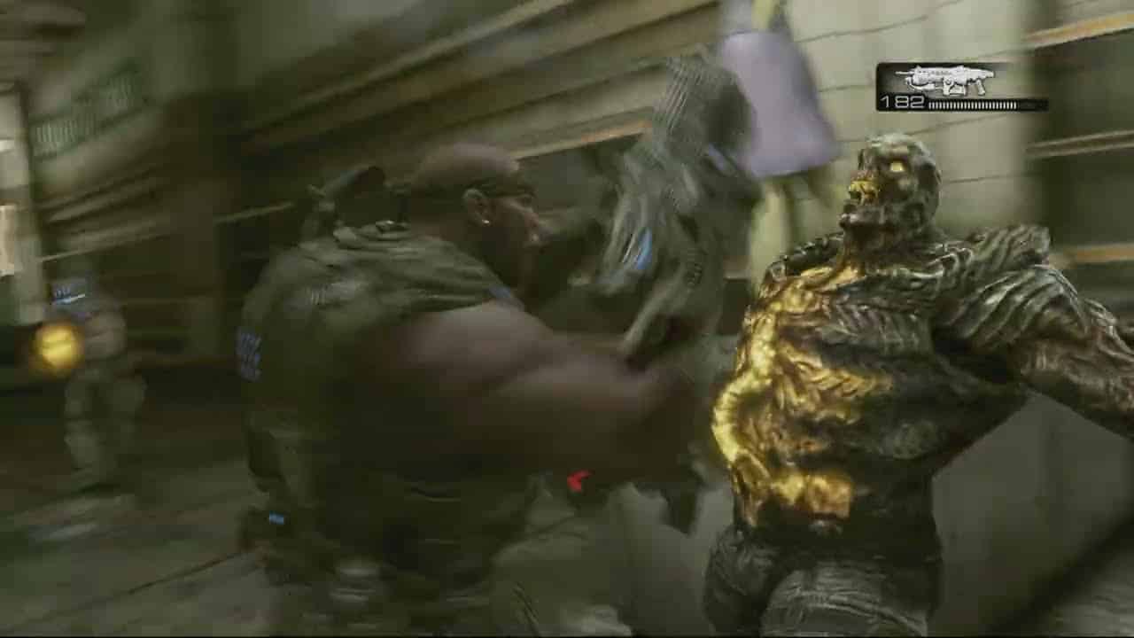 Gears of War 3 – Act 1: Search For Supplies: Use The Loader To Carry Supplies | Slay Lambent Locust