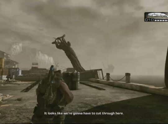 Gears of War 3 – Act 1: Hanover: Get To Cougar’s Stadium: Lambent Locust Docks Combat Gameplay